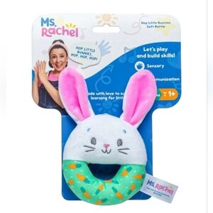 Ms. Rachel Soft Bunny Rattle